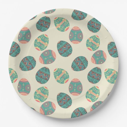 Decorative Middle Eastern Pattern Easter Paper Plates