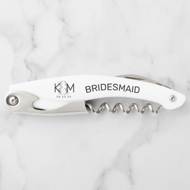 Decorative Modern Wedding Bridesmaid B ID887  Waiter's Corkscrew (Front)