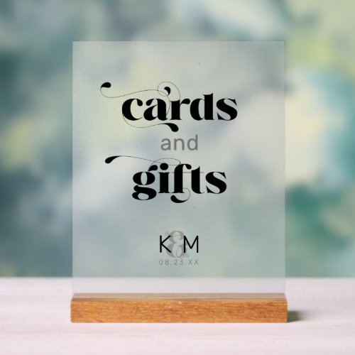 Decorative Modern Wedding Cards  Gifts ID887 Acrylic Sign