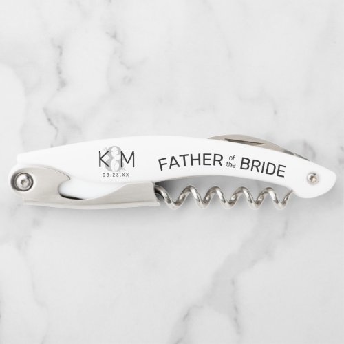 Decorative Modern Wedding Father of Bride B ID887 Waiters Corkscrew