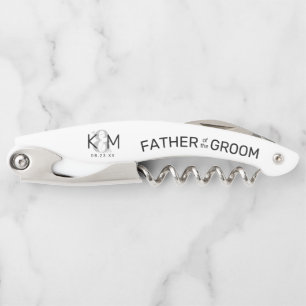 Decorative Modern Wedding Father of Groom B ID887 Waiter's Corkscrew