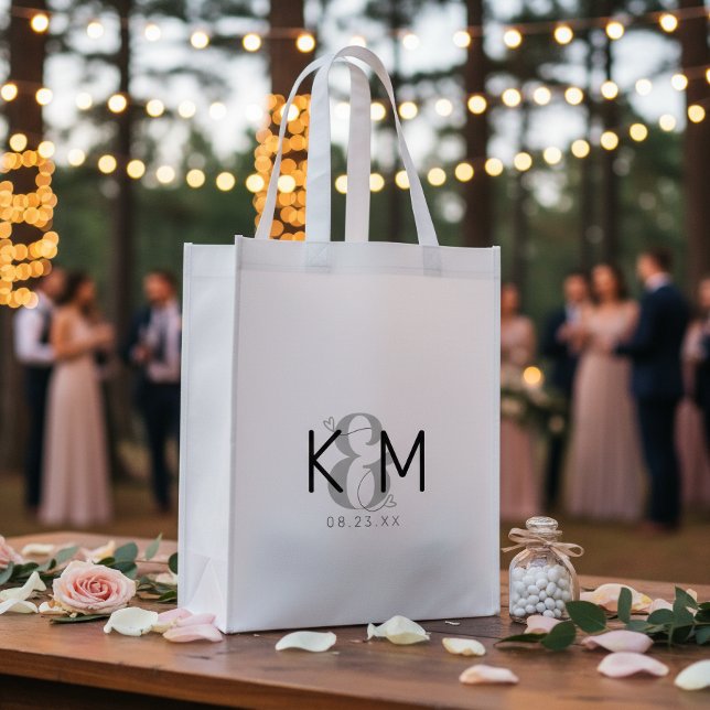 Decorative Modern Wedding ID887 Grocery Bag (Creator Uploaded)