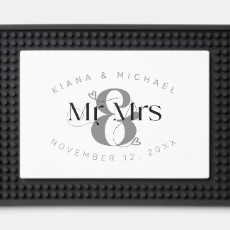 Decorative Modern Wedding Mr & Mrs ID887