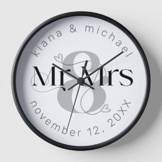Decorative Modern Wedding Mr & Mrs ID887