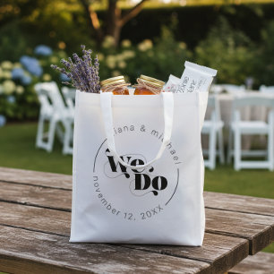 Decorative Modern Wedding We Do ID887 Grocery Bag