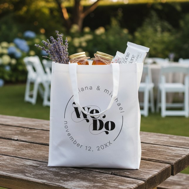 Decorative Modern Wedding We Do ID887 Grocery Bag (Creator Uploaded)
