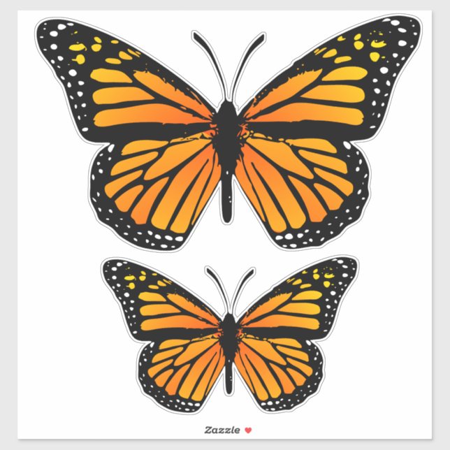 Decorative Monarch Butterfly Sticker (Sheet)