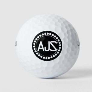 Decorative Monogram Design Golf Balls