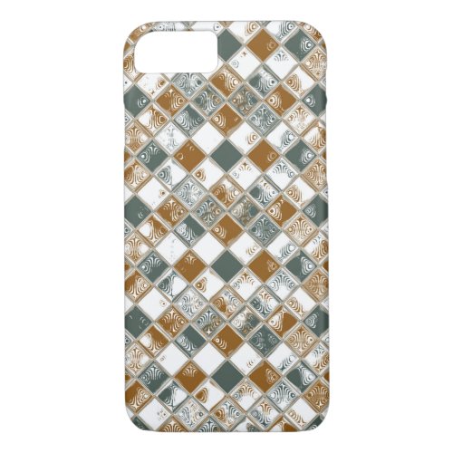 Decorative Mosaic Tiles Pattern 2 iPhone 87 Case