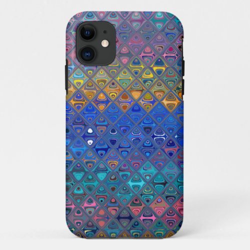 Decorative Mosaic Tiles Pattern iPhone 11 Case