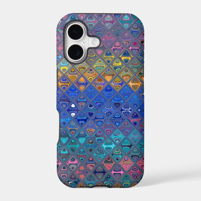 Decorative Mosaic Tiles Pattern Iphone Case (Back)