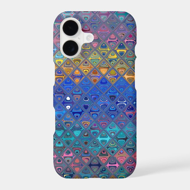 Decorative Mosaic Tiles Pattern Iphone Case (Back)