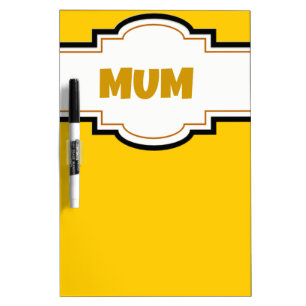 Decorative Mum Dry Erase Board