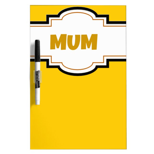 Decorative Mum Dry Erase Board (Front)