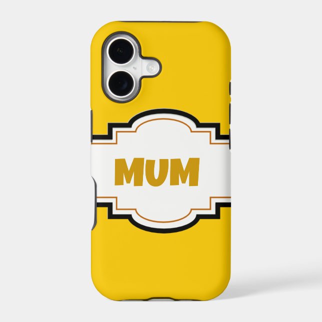 Decorative Mum Iphone Case (Back)