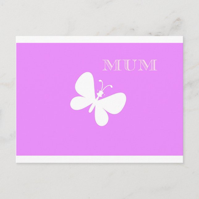 Decorative Mum Postcard (Front)