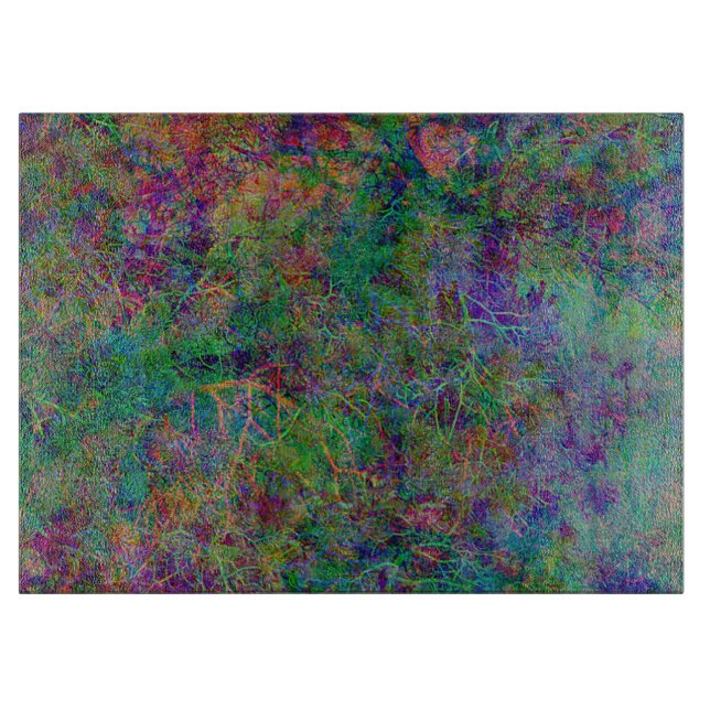 Decorative Mystic Colorful Cutting Board (Front)