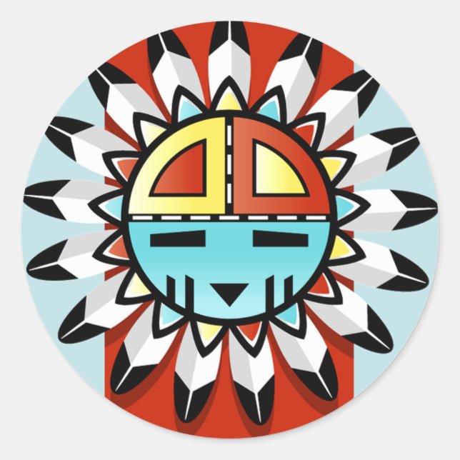 DECORATIVE NATIVE AMERICAN I STICKERS (Front)