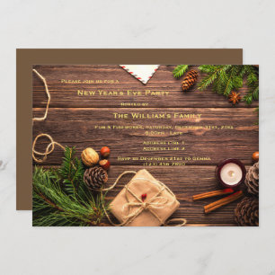Decorative New Year's Eve Party Invitation