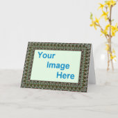 Decorative Note Card Border Template (Yellow Flower)