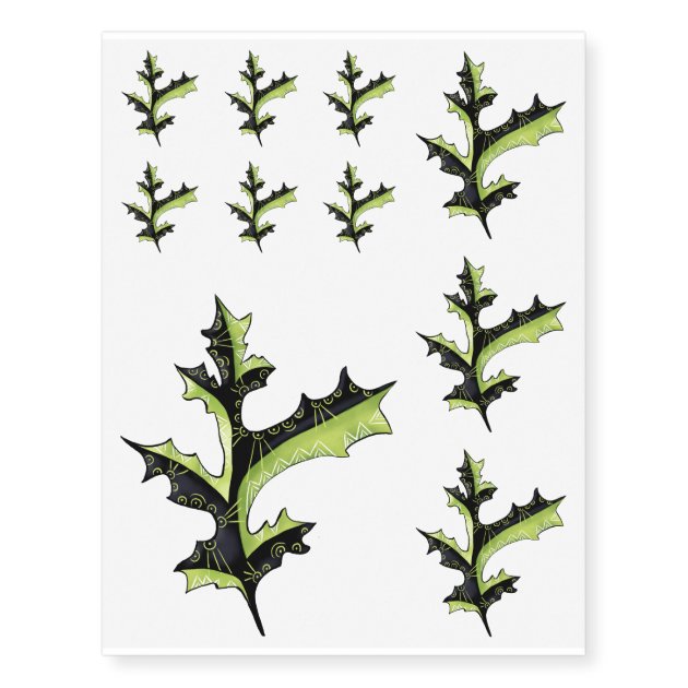 Printed T-Shirt,Abstract Ivy Leaf Buds Fashion Personality Customization