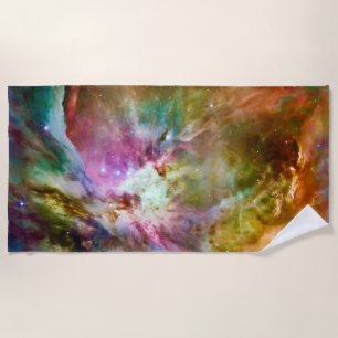 Decorative Orion Nebula Galaxy Space Photo Beach Towel