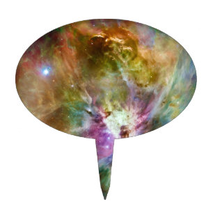 Decorative Orion Nebula Galaxy Space Photo Cake Topper