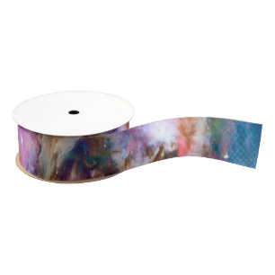 Decorative Orion Nebula Galaxy Space Photo Grosgrain Ribbon