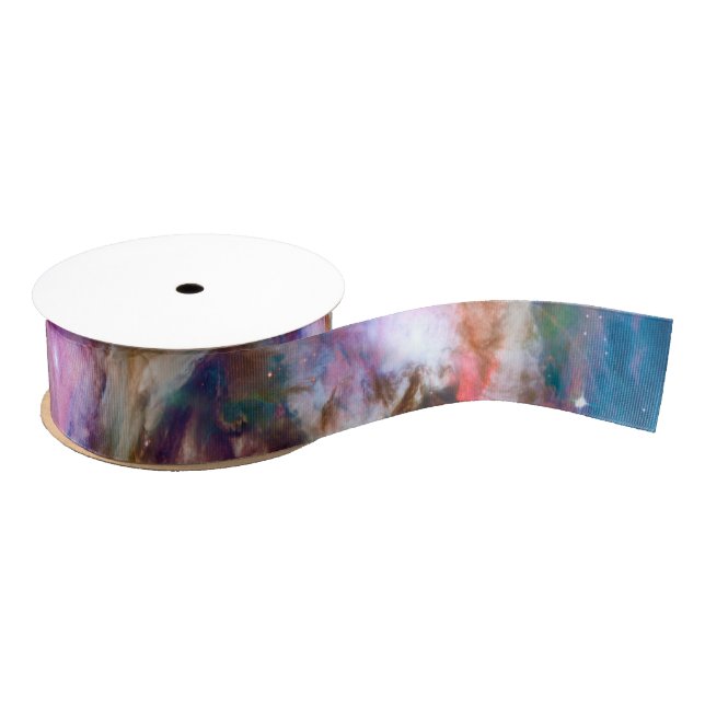 Decorative Orion Nebula Galaxy Space Photo Grosgrain Ribbon (Spool)