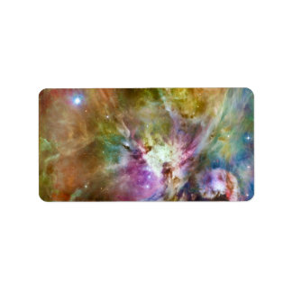 Decorative Orion Nebula Galaxy Space Photo Label