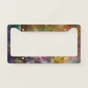 Decorative Orion Nebula Galaxy Space Photo License Plate Frame