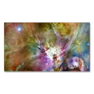 Decorative Orion Nebula Galaxy Space Photo Magnetic Business Card