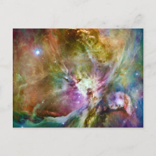 Decorative Orion Nebula Galaxy Space Photo Postcard