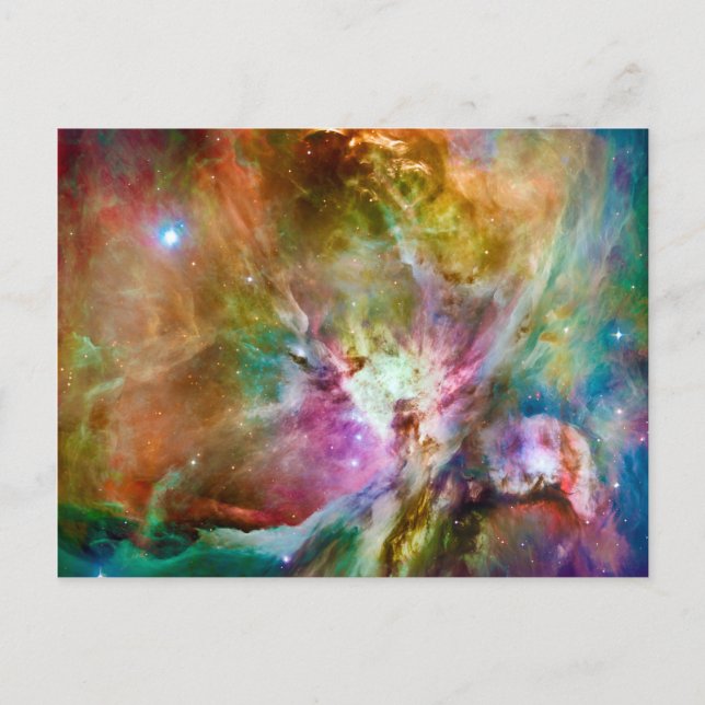 Decorative Orion Nebula Galaxy Space Photo Postcard (Front)