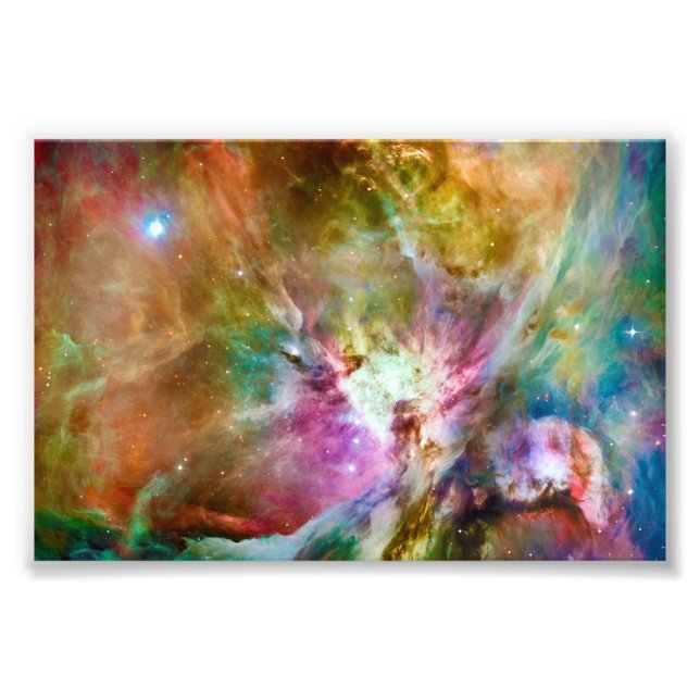 Decorative Orion Nebula Galaxy Space Photo Print (Front)