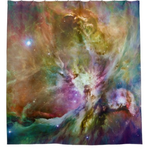 Decorative Orion Nebula Galaxy Space Photo Shower Curtain