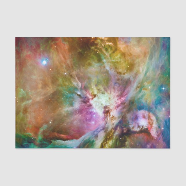 Decorative Orion Nebula Galaxy Space Photo Tissue Paper (Front)