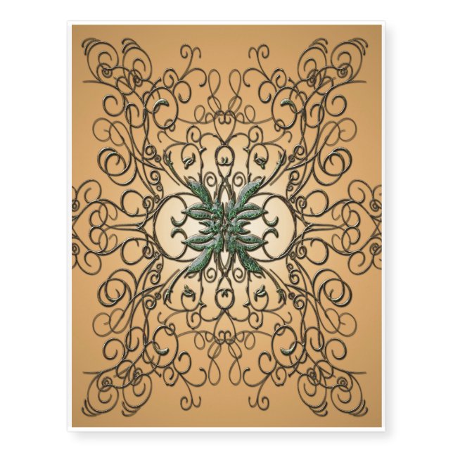 Decorative ornament temporary tattoos (Front)