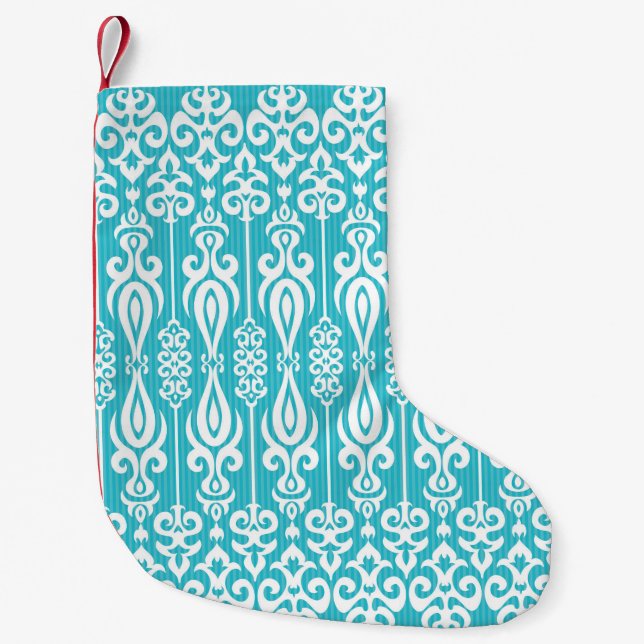 Decorative ornamental background in oriental style small christmas stocking (Front)