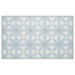 Decorative pale blue floral pattern  fabric