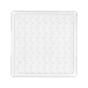 Decorative, Pale Gray Acrylic Tray