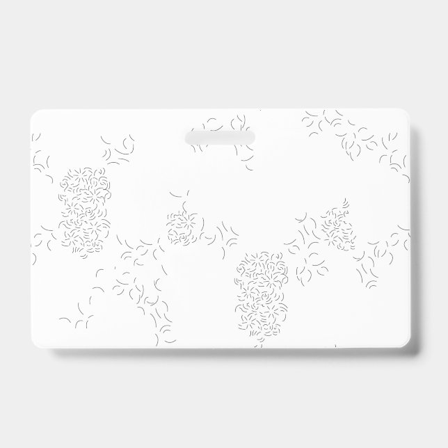 Decorative, Pale Grey Badge (Front)