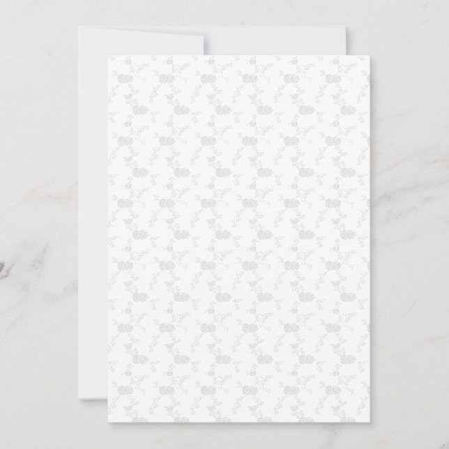 Decorative, Pale Grey Invitation (Front)