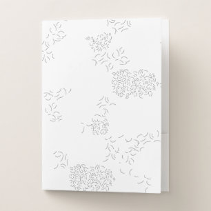 Decorative, Pale Grey Pocket Folder