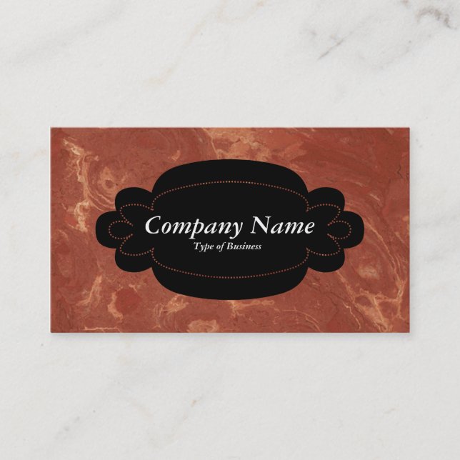 Decorative Panel 01 - Black - Marble 01 Business Card (Front)
