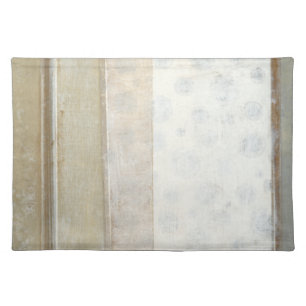 Decorative Panel Painting in Neutral Colors Cloth Placemat