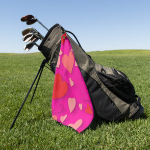 Decorative paper heart 2 golf towel