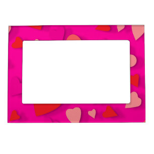 Decorative paper heart 2 magnetic frame
