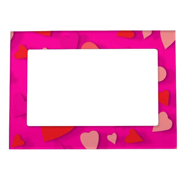 Decorative paper heart 2 magnetic frame (Front)