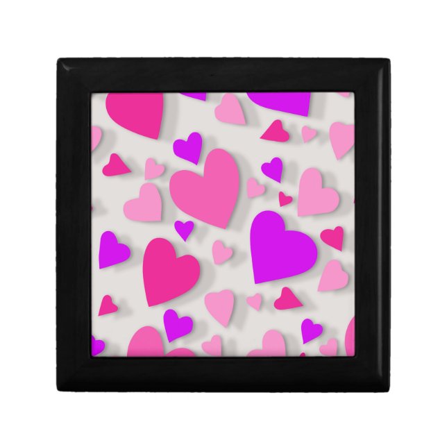 Decorative paper heart 3 gift box (Front)